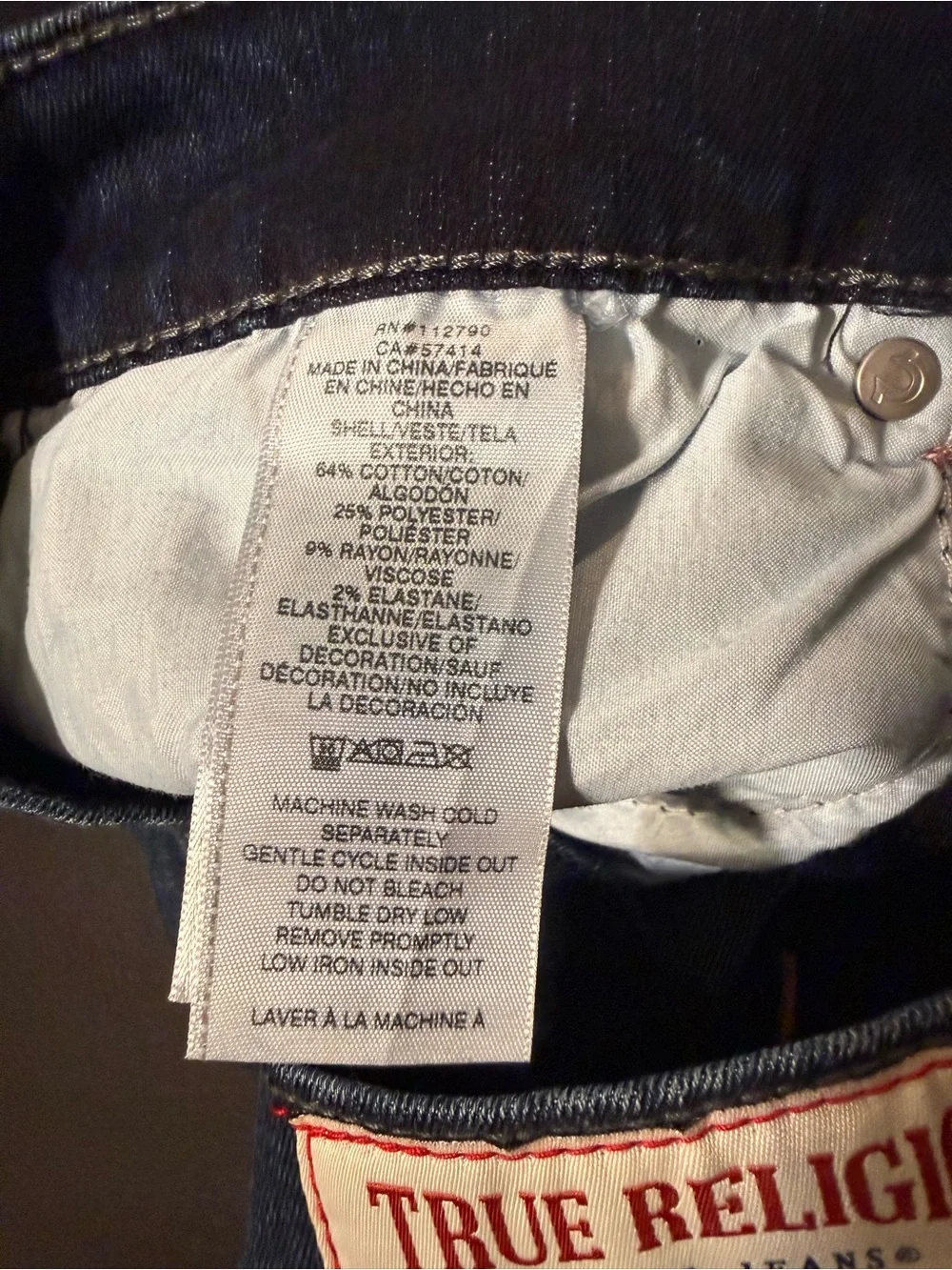 True Religion Indigo Jean Short - Classic Five-Pocket Style